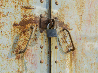 The lock on old doors.