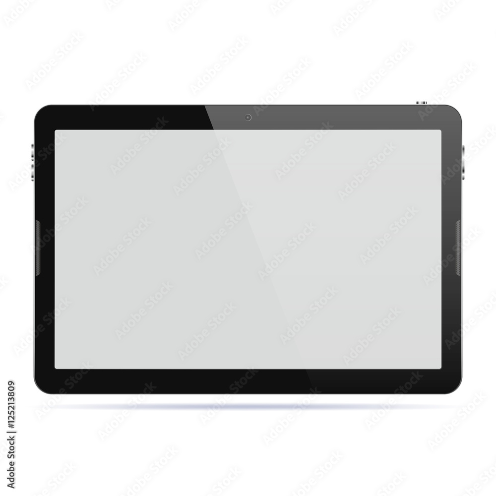 Canvas Prints tablet computer isolated. vector illustration.