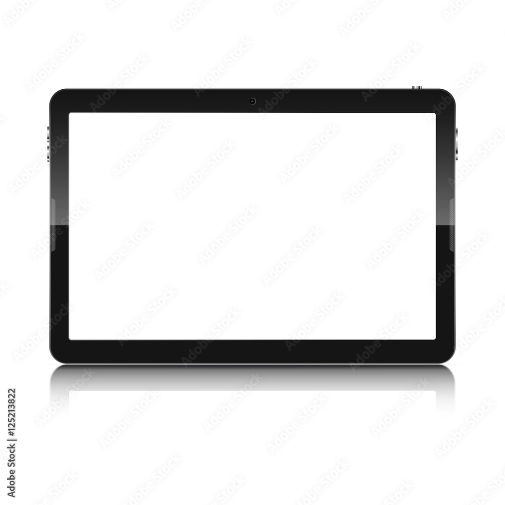 Canvas Prints tablet computer isolated. vector illustration.