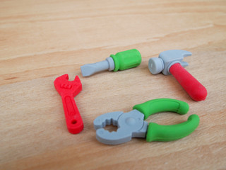 Carpenter tools made from rubber 
