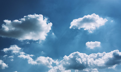 blue sky background with clouds