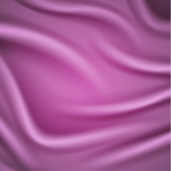 Smooth pink silky background - vector illustration