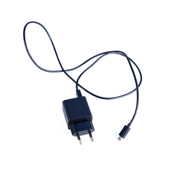 charger cable close up on white