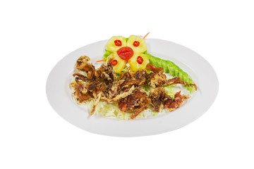 Soft shell crab salad