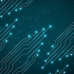 Circuit board, abstract technology background, vector illustration eps 10