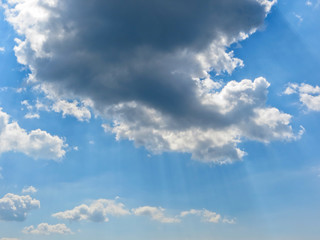 Blue sky and clouds