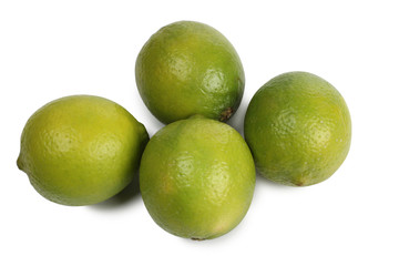 Fresh lemon stacked in rows on white background