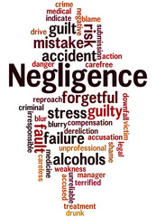 Negligence, word cloud concept 9
