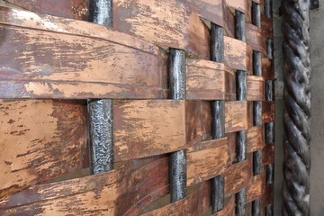 Elegant copper and silver background 