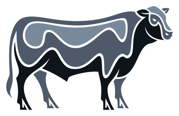 Stylized Bull - Angus Cattle