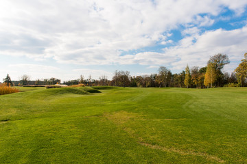 Park with a golf course