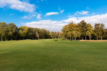 Plakat Park with a golf course
