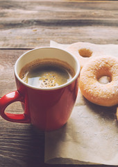 Coffee and donuts