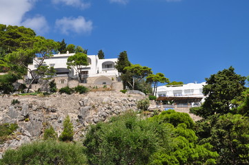 Fototapeta na wymiar Construcción en Capri