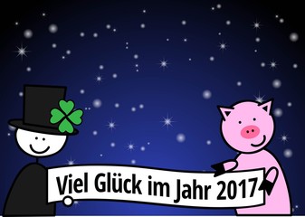 Viel Glück im Jahr 2017 
