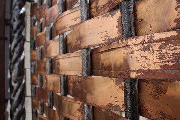 Elegant copper and silver background 