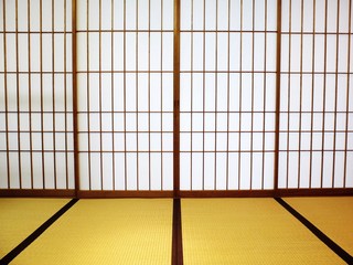 Tatami room with shoji sliding doors