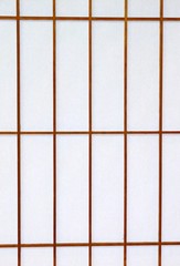 Shoji closeup. Japanese sliding door with paper panel.