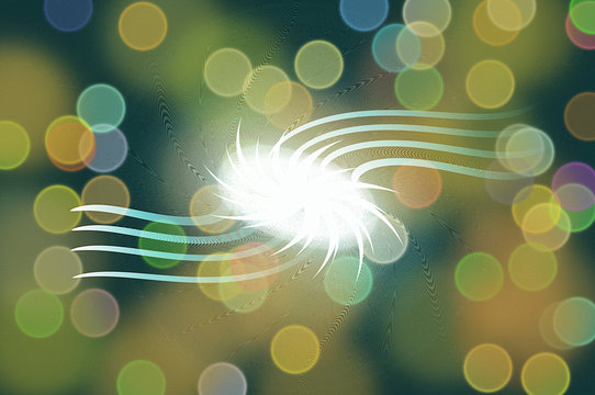 stelle volanti nello spazio
