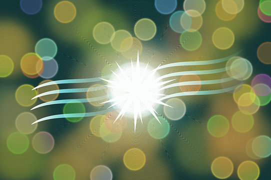 stelle volanti nello spazio
