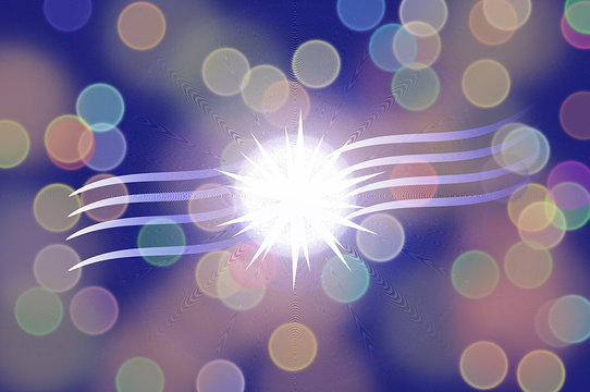 stelle volanti nello spazio
