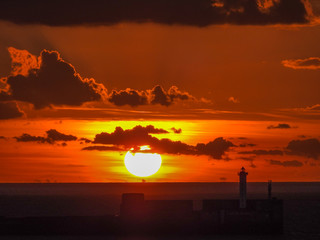 ciel avant le coucher de soleil