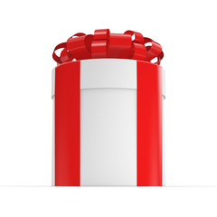 3D rendering White gift box