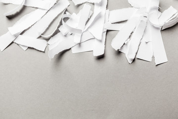 white ripped paper