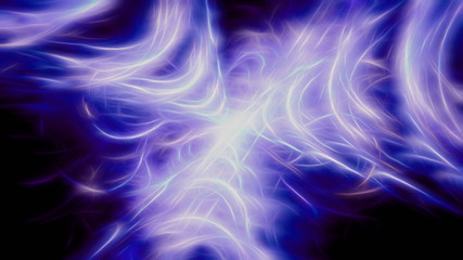 An abstract blue light blow