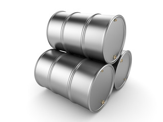 3D rendering aluminum barrel