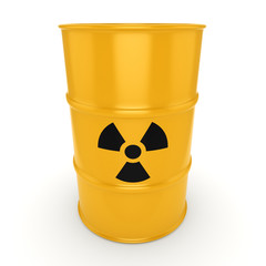 3D rendering radioactive barrel © apopium