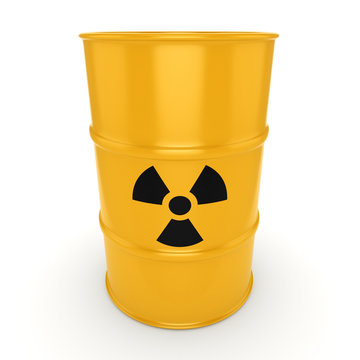3D rendering radioactive barrel