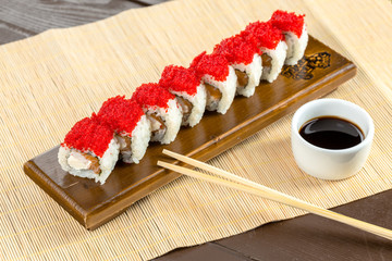 Japanese traditional food: sushi