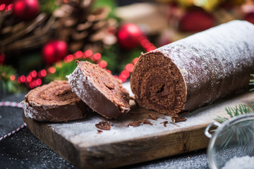 Traditional Christmas festive cake