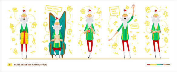 Santa Claus set for your design.
