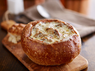 philly cheese steak sourdough breadbowl