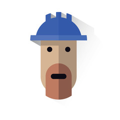 worker's face icon with helmet