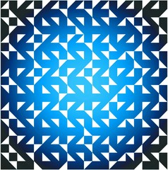 Abstract blue to black gradient geometric 