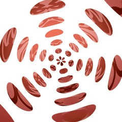 Abstract red and white background
