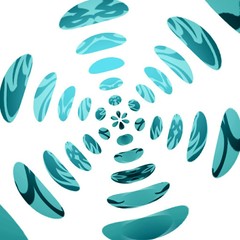 Abstract white and blue background