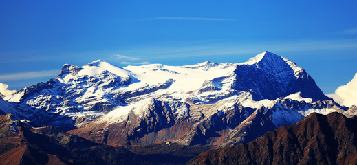 Fototapeta na wymiar Alpine landscape in Haute Savoie, France, Europe
