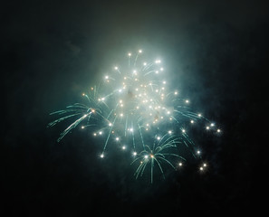 Fototapeta premium Wonderful fireworks at night