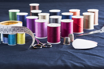 basted dress tailored.sewing threads