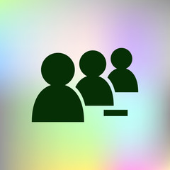 Add new user account flat icon for apps