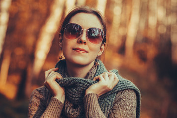 Woman autumn portrait