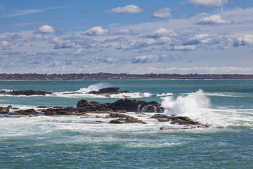 Fototapeta premium Ocean Falls at Sachuest Point