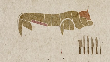 Diagrams Of Cow Body Parts Anatomy for Cuisine Purposes