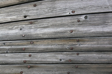 old wooden boards with nails