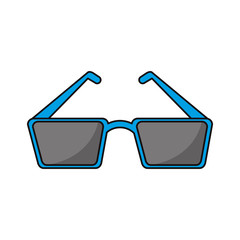 Cinema 3d glasses icon. Movie video media and entertainment theme. Isolated design. Vector illustration