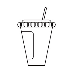 Obraz premium Soda mug icon. Drink cola cold liquid and beverage theme. Isolated design. Vector illustration